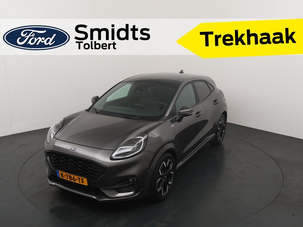 Ford Puma EcoBoost Hybrid 155 pk ST-Line X First Edition | T, Auto's, Ford, Euro 6, Leder en Stof, 23 km/l, Bedrijf
