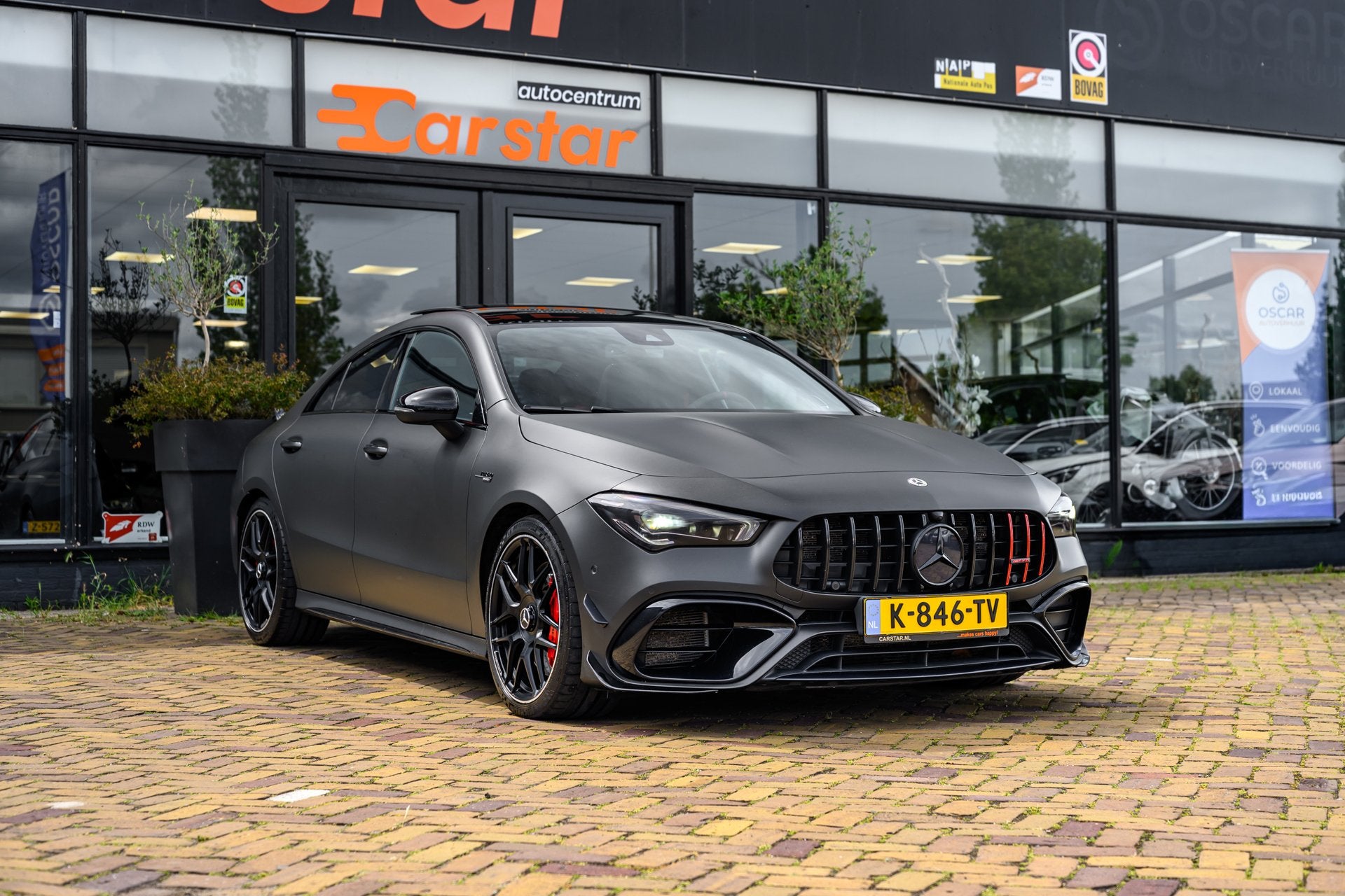 Mercedes-Benz CLA-klasse AMG 45 S 4MATIC+ Premium Plus|PANO|, Auto's, Automaat, Gebruikt, Euro 6, 4 cilinders