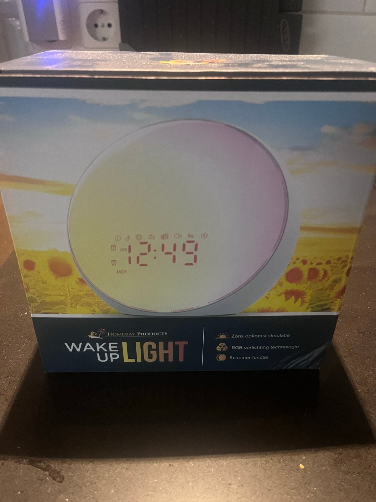 HomeBay Wake Up Light Wekker met Zonsopkomst Simulatie, Ophalen, Zo goed als nieuw, Digitaal