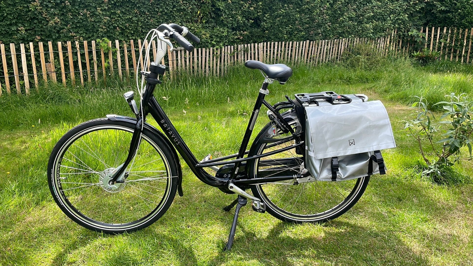Batavus Mambo moederfiets - zwart - zgan + Urban Iki, Ophalen, 53 tot 56 cm, Batavus, Zo goed als nieuw