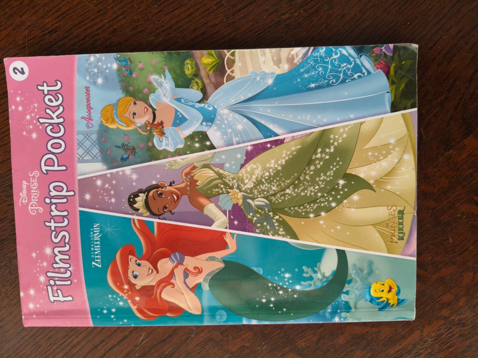 Disney Prinses Filmstrip Pocket 2: Assepoester, Tiana, Arièl, Boeken, Ophalen of Verzenden, Zo goed als nieuw, Disney, Sprookjes