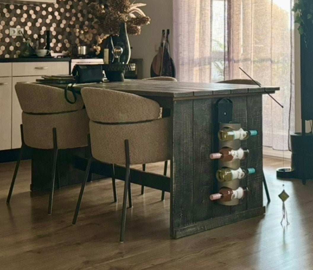 Eettafel steiger hout, Huis en Inrichting, Tafels | Eettafels, Ophalen, Gebruikt, 50 tot 100 cm, 150 tot 200 cm