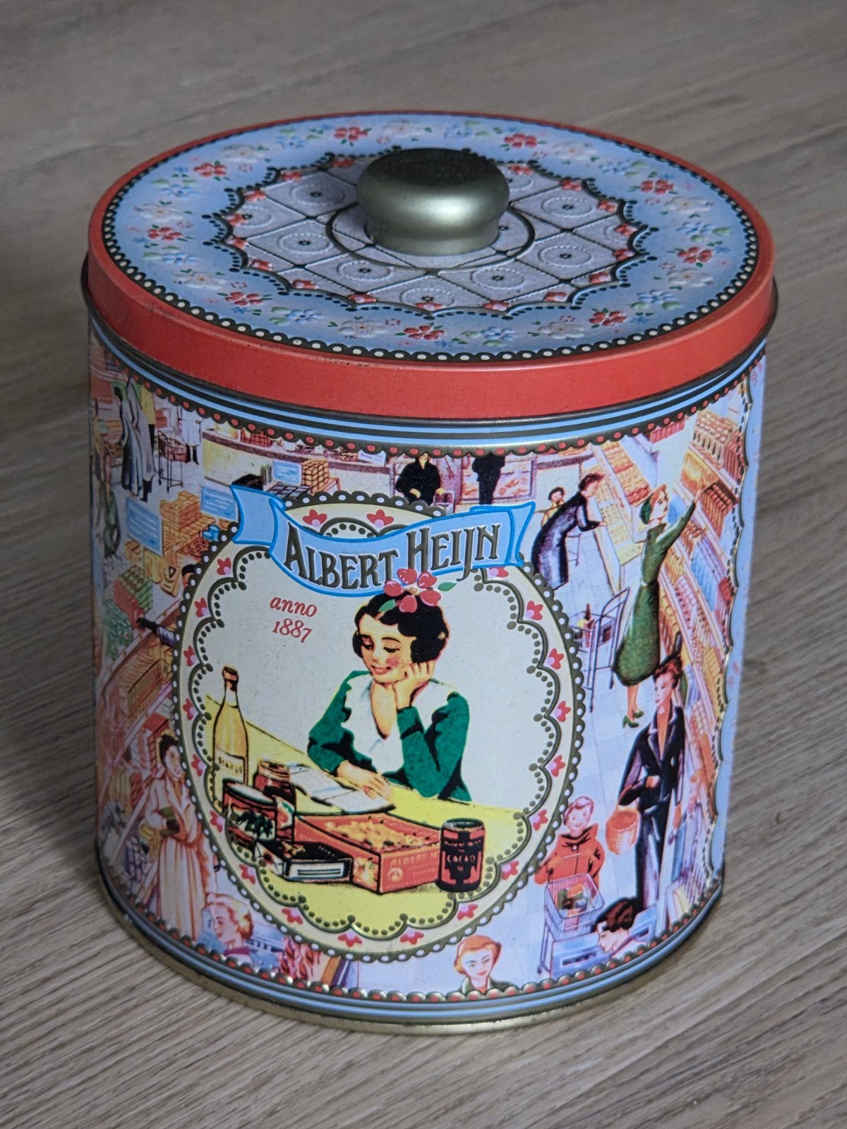 Albert Heijn jubileum voorraad blik oranje, Ophalen of Verzenden, Overige