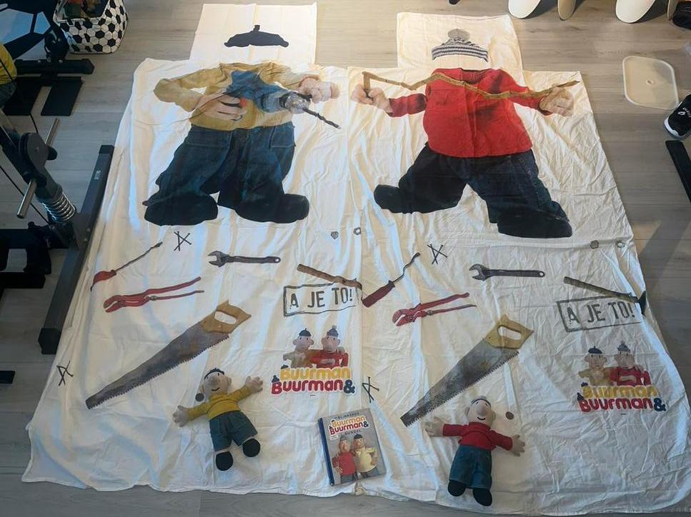 BUURMAN & BUURMAN PAKKET 2x dekbed 1 pers, 2x knuffel + boek, Ophalen of Verzenden, Zo goed als nieuw, Jongetje, Dekbedovertrek