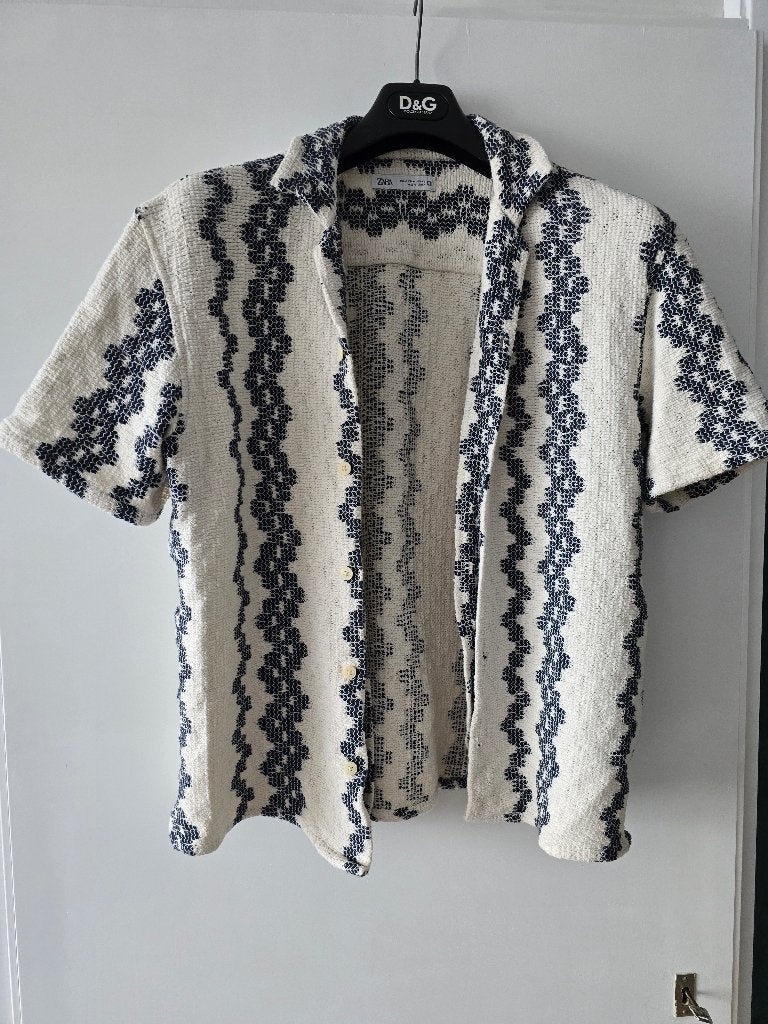 Zara overhemd man, Kleding | Heren, Ophalen of Verzenden, Zo goed als nieuw, Wit, Zara Man