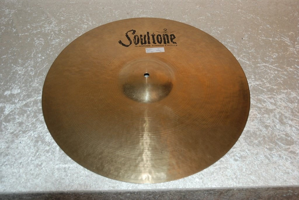 Soultone Custom Briljant crash ride 2432gr gebruikt 21 inch, Gebruikt, ., Drums of Percussie, Ophalen of Verzenden