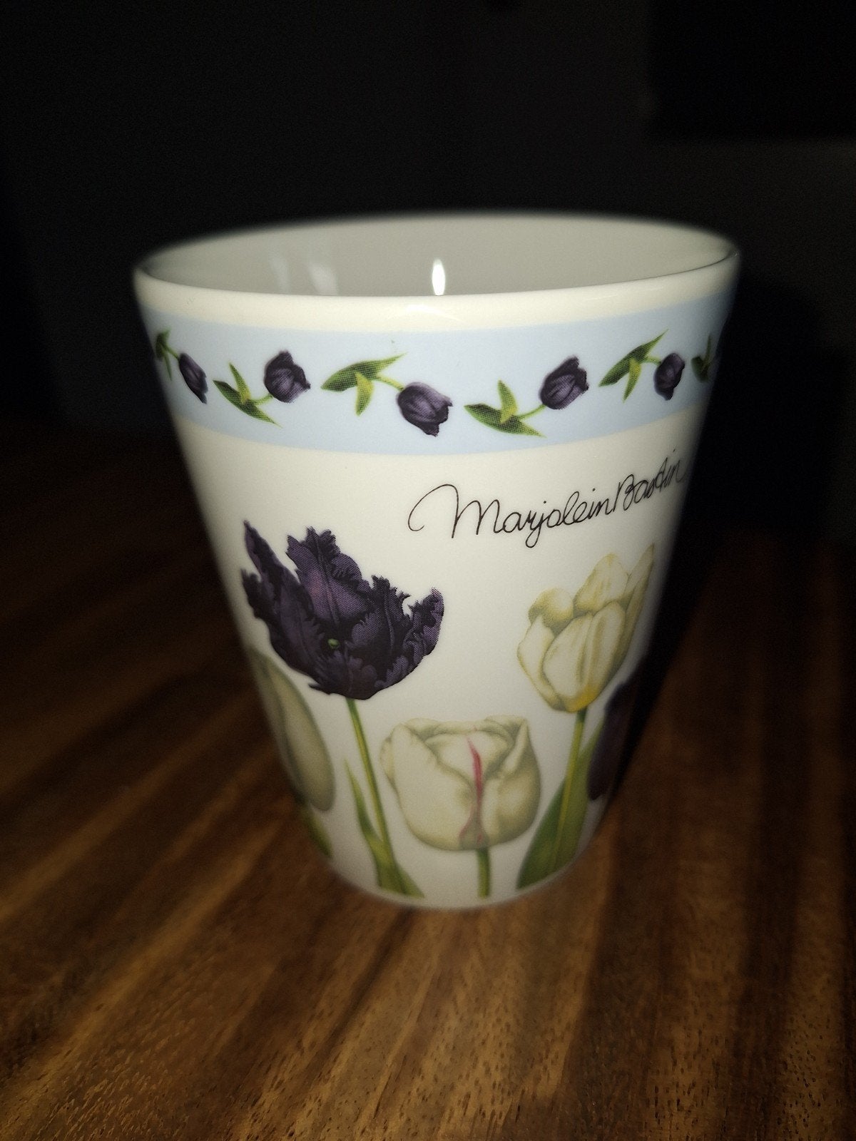 Marjolein Bastin beker met prachtige tulpenprint, Overige merken, Zo goed als nieuw, Aardewerk, Mok