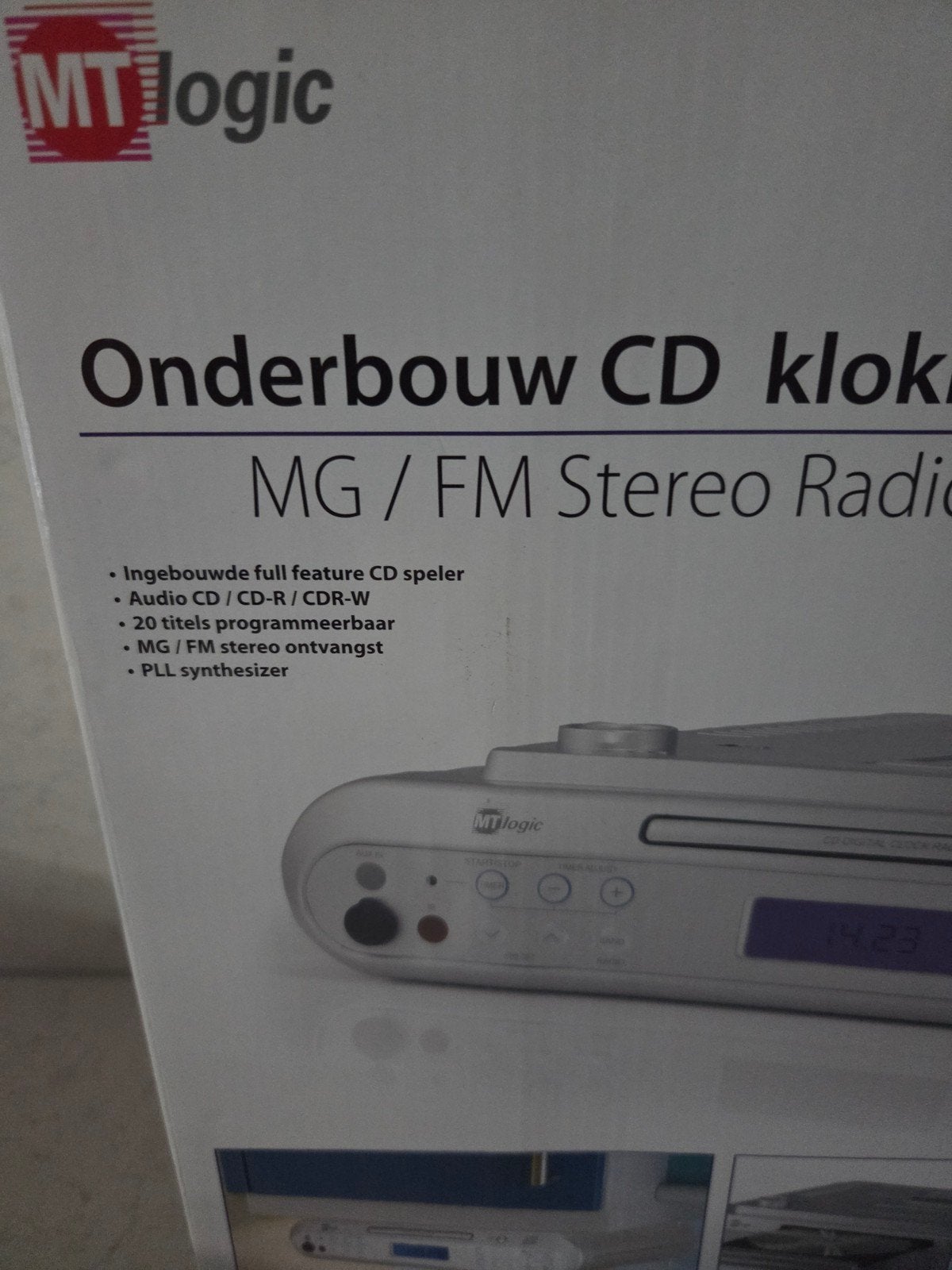 Onderbouw CD / Klokradio ongebruikt - MTlogic, Ophalen of Verzenden, Overige merken
