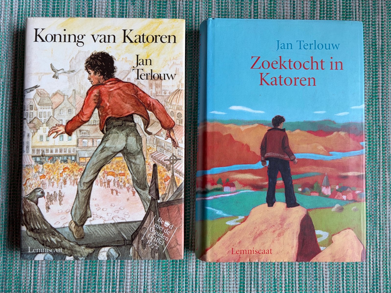 Koning van Katoren en Zoektocht in Jan Terlouw hardcover, Boeken, Ophalen of Verzenden, Gelezen, Fictie