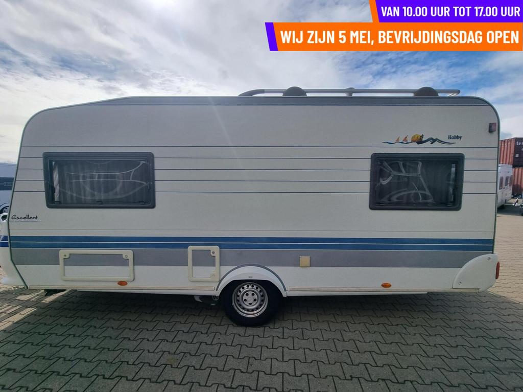 Hobby excellent easy 495 ul MOVER + VOORTENT + ENKELE BEDDEN, Rondzit, Hobby, Bedrijf, 750 - 1000 kg