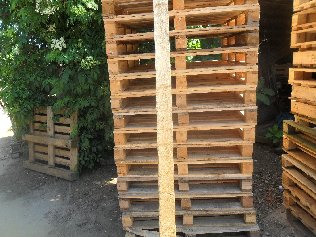pallets planken en pallet kisten alleen plaat pallets gratis, Ophalen, Zo goed als nieuw, Pallet, Minder dan 200 cm