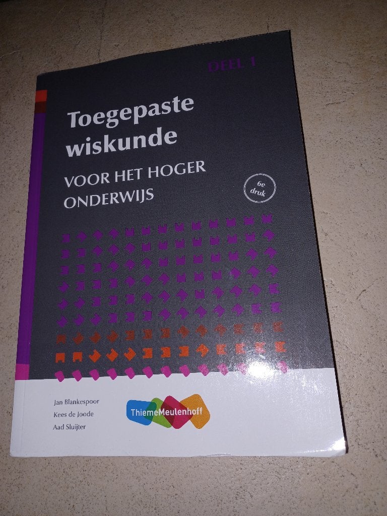 Toegepaste wiskunde, Zo goed als nieuw, Jan Blankespoor, Kees de Joode, Aad Sluijter, Beta, HBO