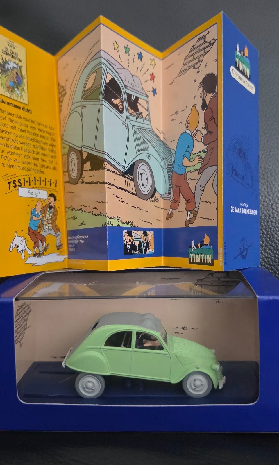 Kuifje De Zaak Zonnebloem 2CV modelauto, Ophalen of Verzenden, Nieuw