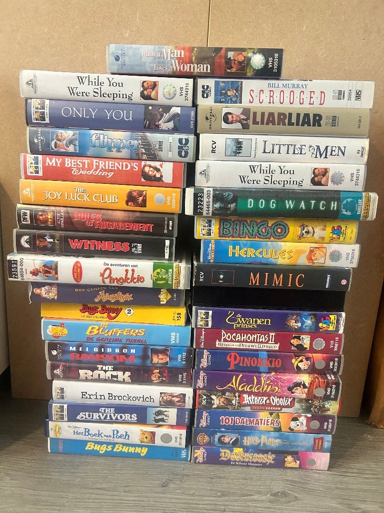 VHS Videobanden Disney + ander films, Ophalen, Gebruikt, Tekenfilm, Alle leeftijden