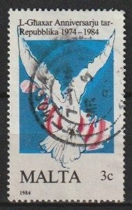 Malta Michel 716, Ophalen of Verzenden, Malta, Gestempeld