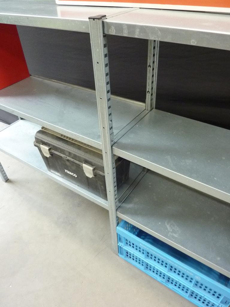 laag stalen opbergrek / stelling / stellingkast 205x30x110cm, Ophalen, Gebruikt, Handelsonderneming Hendriksen, Munstermanstraat 6 - Hal 3 - Silvolde