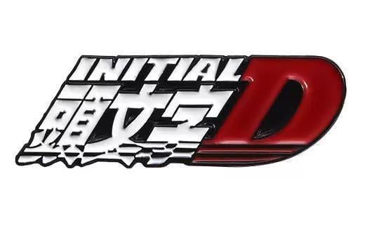 Initial D Logo Enamel Pin anime game speld, Ophalen of Verzenden, Kuifje, Nieuw, Beeldje of Figuurtje