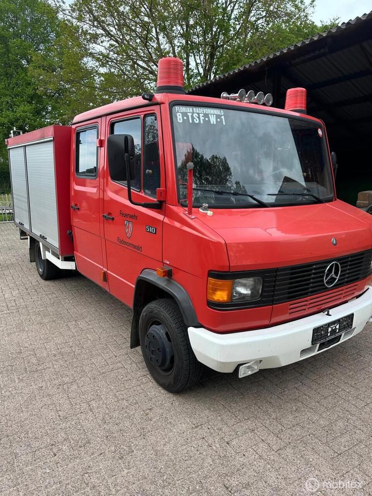 Mercedes 510 doka brandweer 1996 benzine sper 6 pers top, Gebruikt, Overige modellen, Bedrijf, Achterwielaandrijving