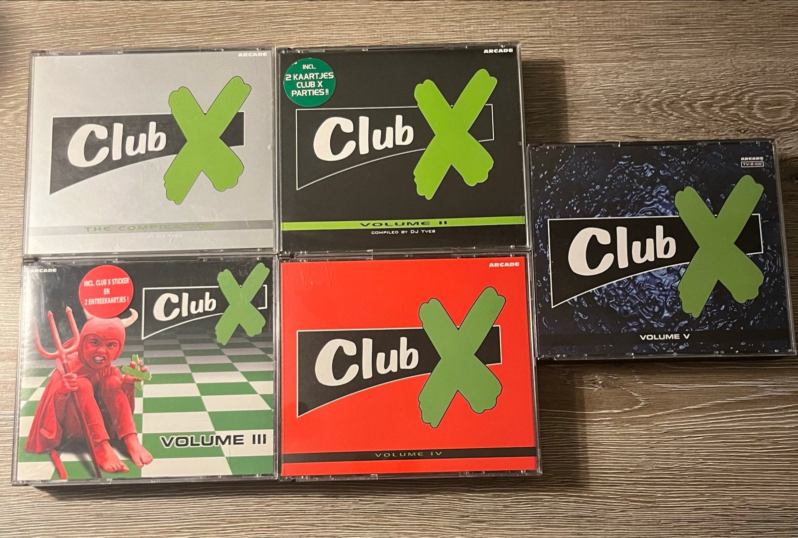 Club X CD Collectie - Deel I t/m V - Hardcore/House, Cd's en Dvd's, Cd's | Dance en House, Hardcore, Ophalen of Verzenden, Zo goed als nieuw