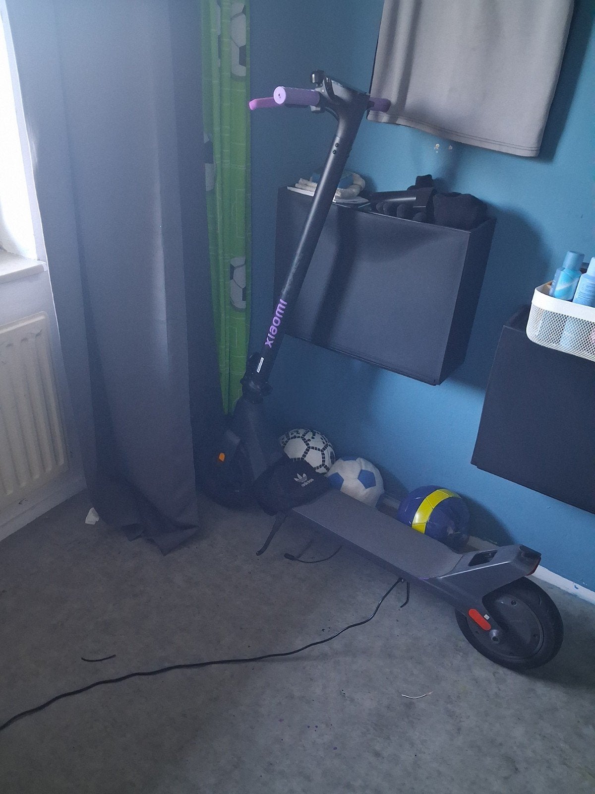 E step + lader + tasje custom paars, Fietsen en Brommers, Steps, Ophalen of Verzenden, Nieuw, Elektrische step (E-scooter), Xiaomi