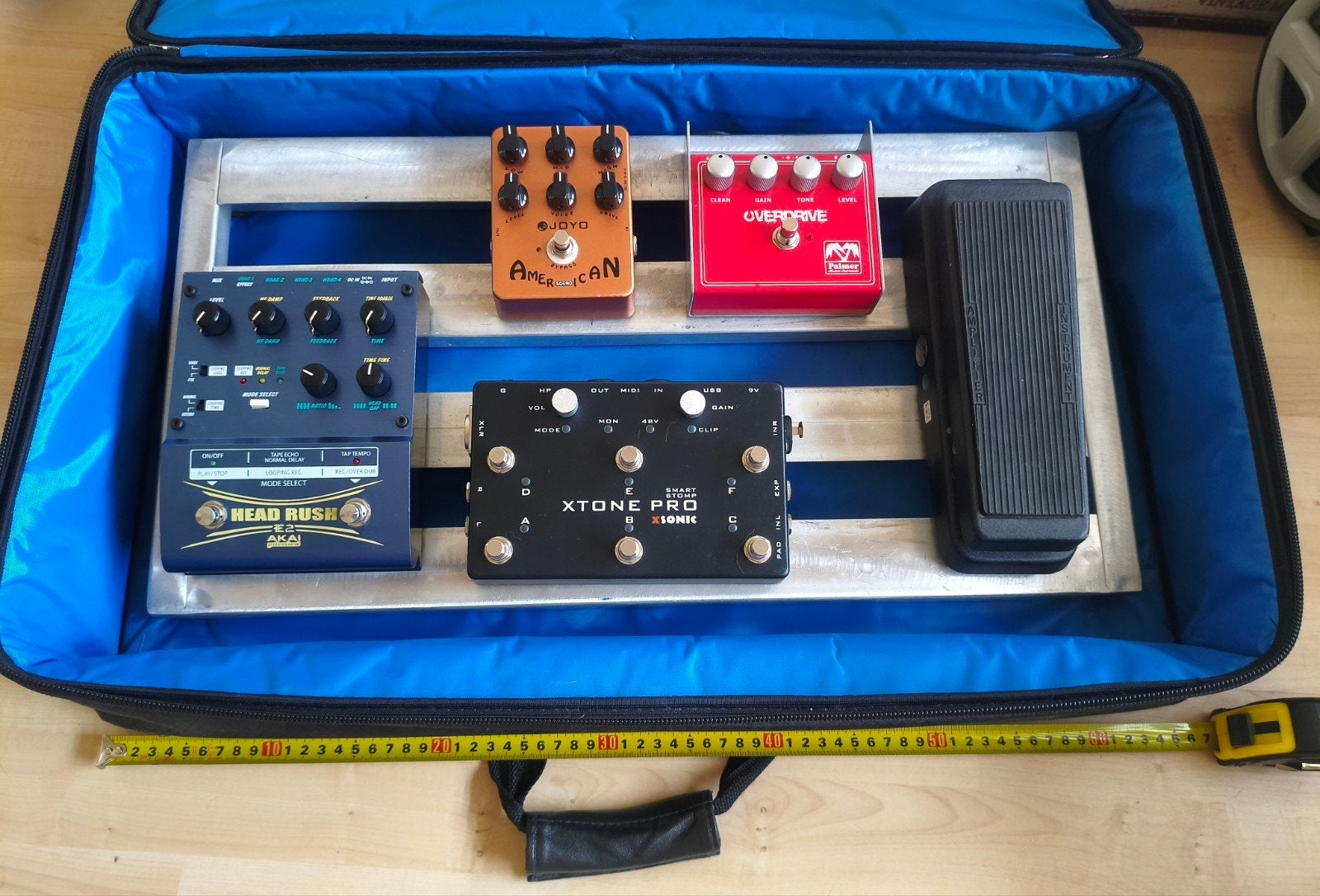 Pedalboard with Guitar Pedals + Custom Soft Case, Verzenden, Zo goed als nieuw, Overige typen