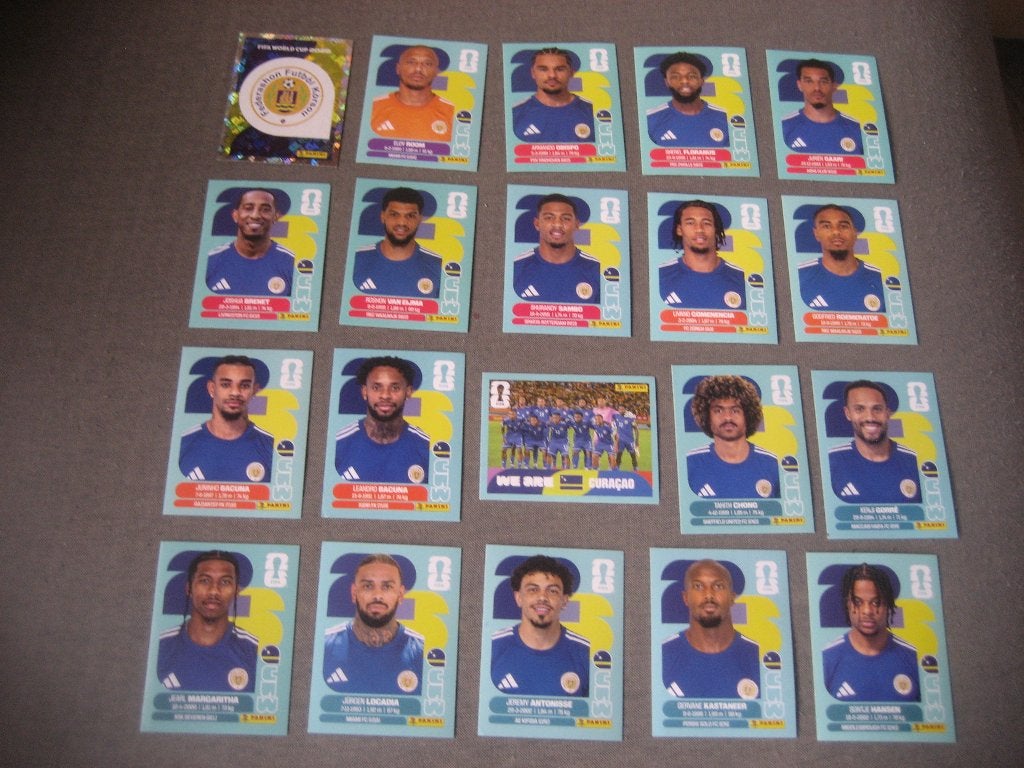 curacao voetbalplaatjes complete set, Ophalen of Verzenden, Nieuw, Overige binnenlandse clubs, Poster, Plaatje of Sticker