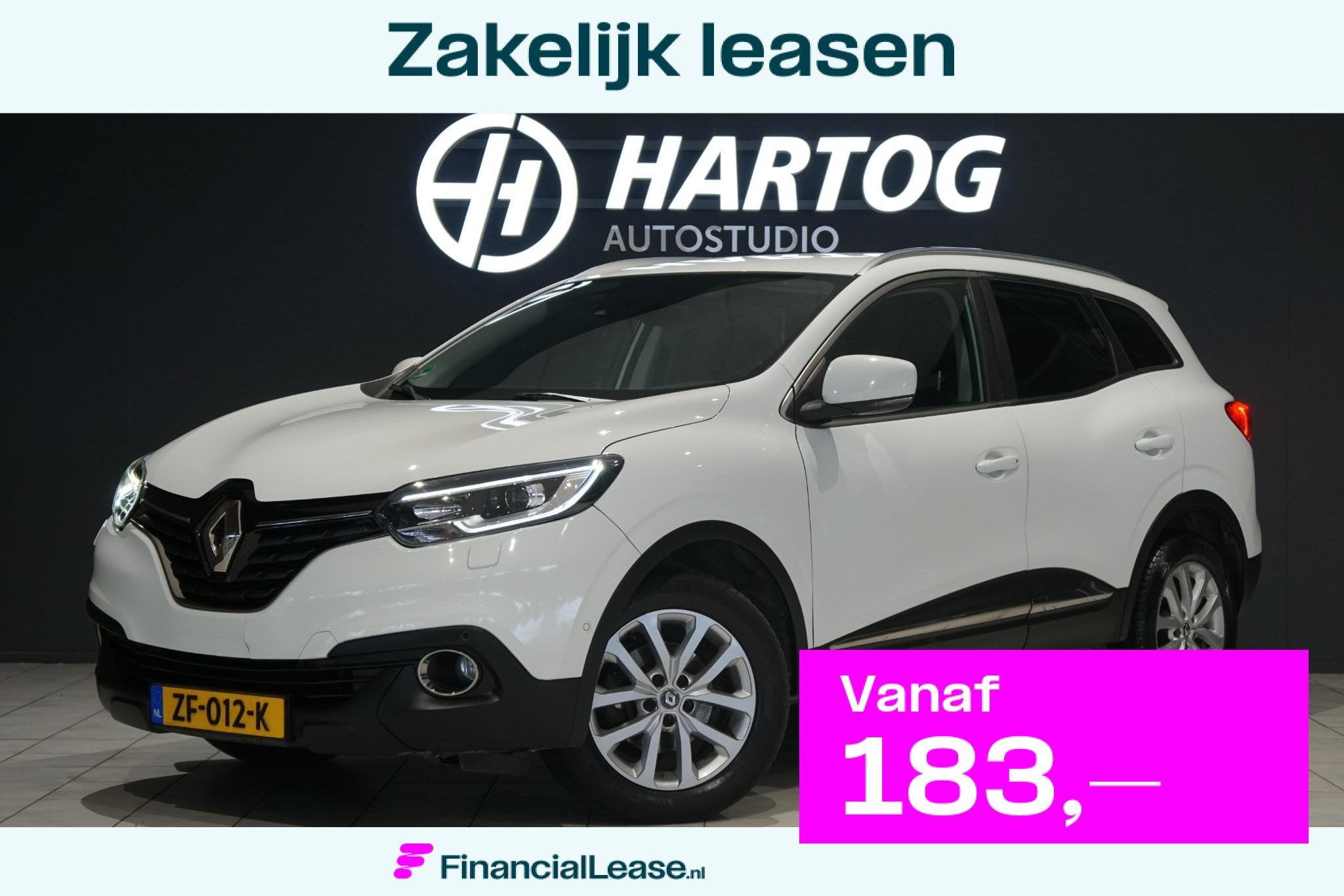 Renault Kadjar 1.5 dCi Intens *INCL. BTW* + AUTOMAAT / STOEL, Gebruikt, Euro 6, 4 cilinders, Leder en Stof