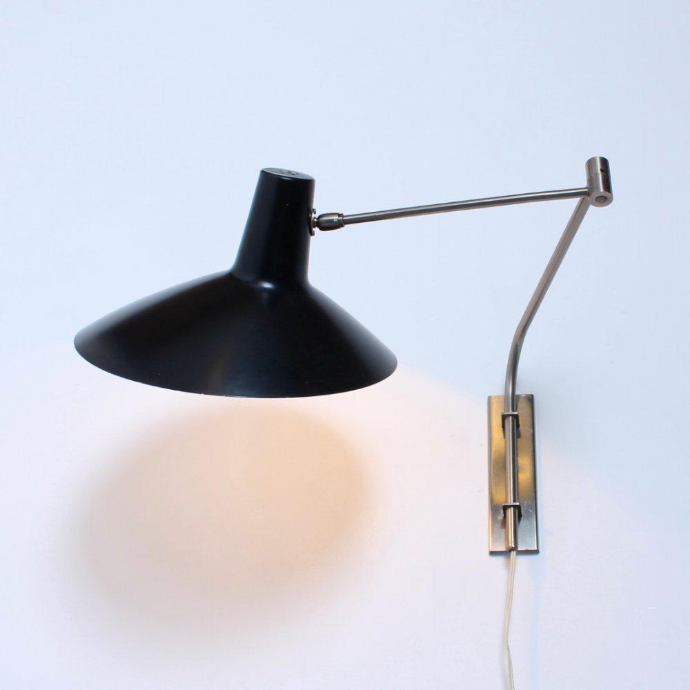 Zeldzaam: unieke Swinging Elbow wandlamp van Artimeta ‘50, Ophalen of Verzenden