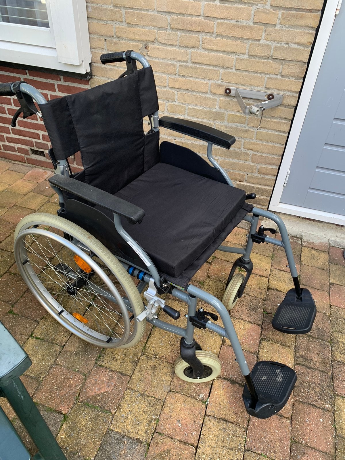Rolstoel, Ophalen of Verzenden, Inklapbaar, Zo goed als nieuw, Duwrolstoel