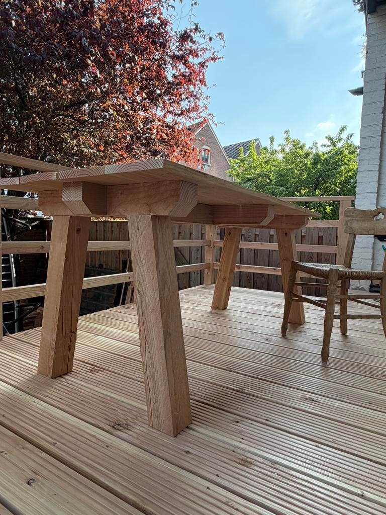 Tuintafel Douglas hout 190x80, Ophalen, Nieuw, Rechthoekig, Hout