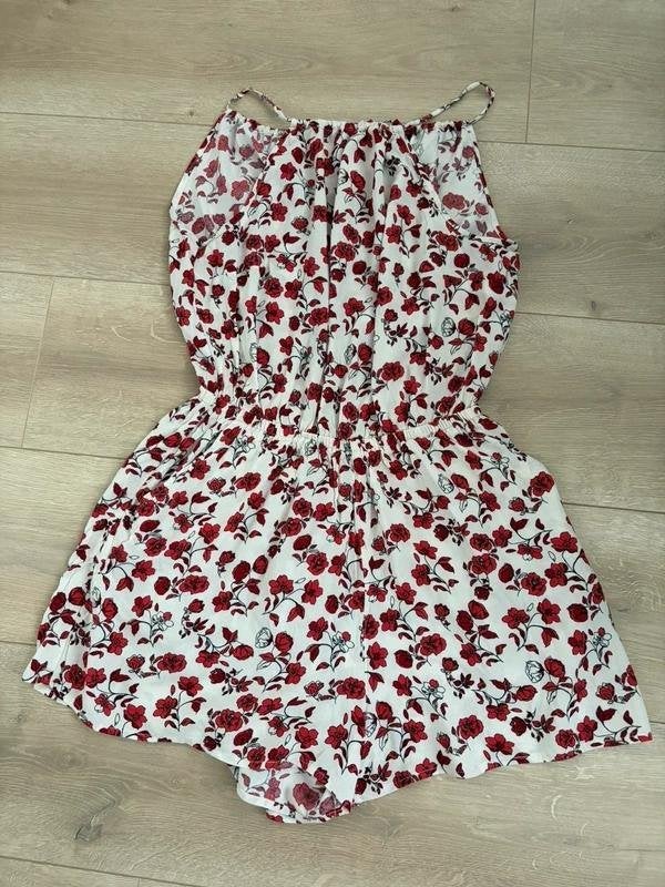H&M bloemenprint rokbroek playsuit skort jurk short S, Kleding | Dames, H&M, Ophalen of Verzenden, Zo goed als nieuw, Maat 36 (S)