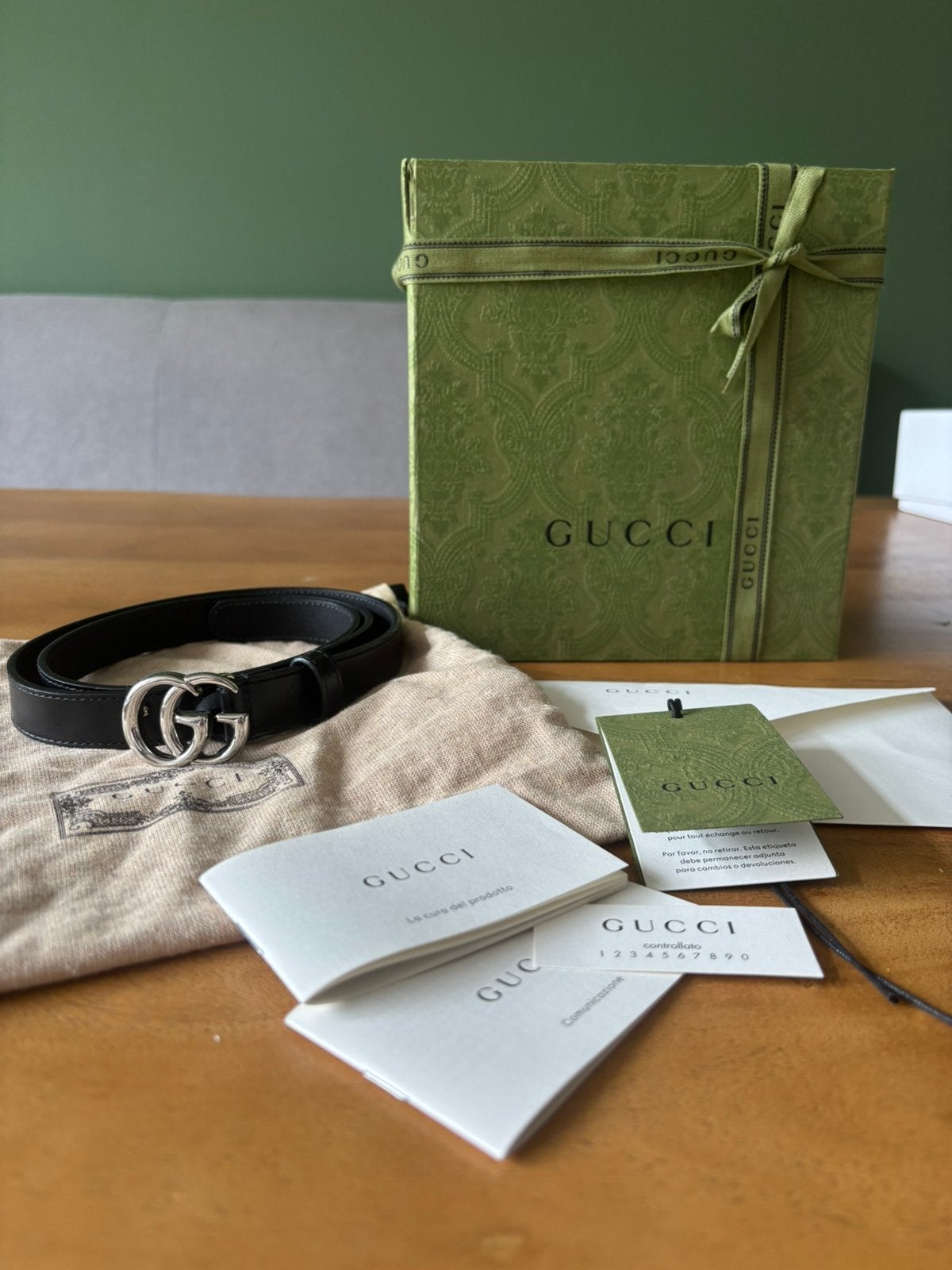 Gucci riem zilver, Kleding | Dames, Riemen en Ceinturen, Ophalen of Verzenden, Gedragen, Zwart, 80 tot 90 cm