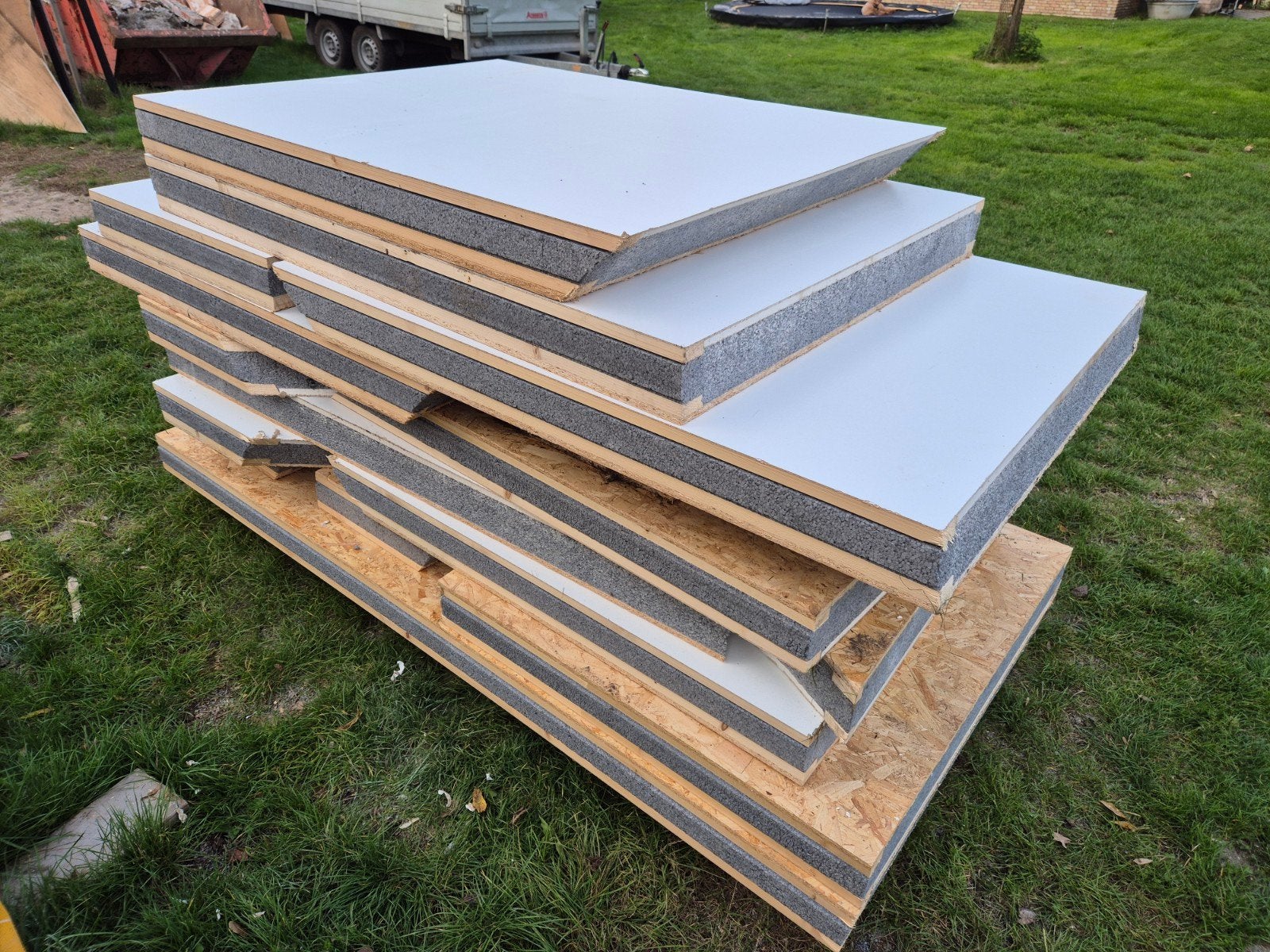 Unidek Aero Riet dakplaten reststukken - RC6.0, Ophalen, Metaal, 15 m² of meer, Dakplaat of Dakpanplaat