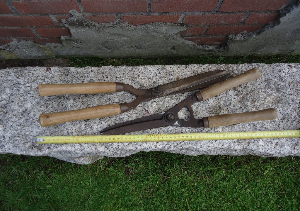 Vintage hand heggenschaar - scherp werkend gereedschap, Ophalen of Verzenden, Gebruikt, Handmatig