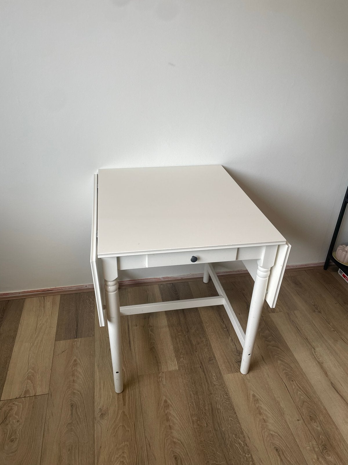 IKEA INGATORP witte klaptafel, Ophalen, Gebruikt, 100 tot 150 cm, 50 tot 100 cm