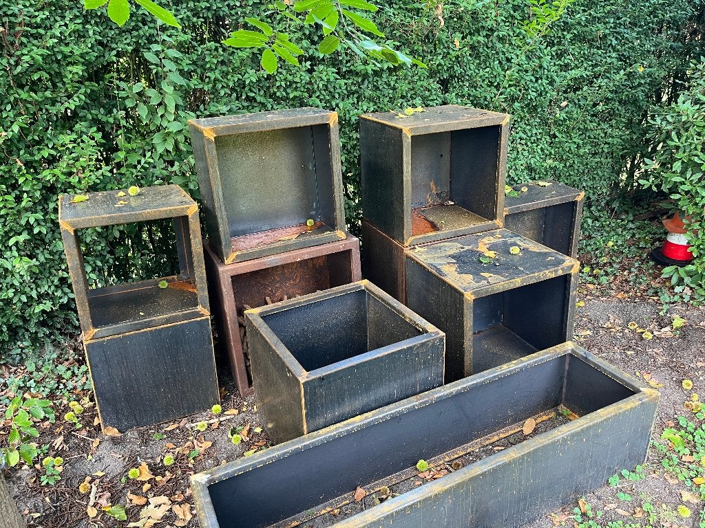 cortenstaal plantenbakken, bloembak, Tuin en Terras, Bloembakken en Plantenbakken, Ophalen, Vierkant, Nieuw, Balkon