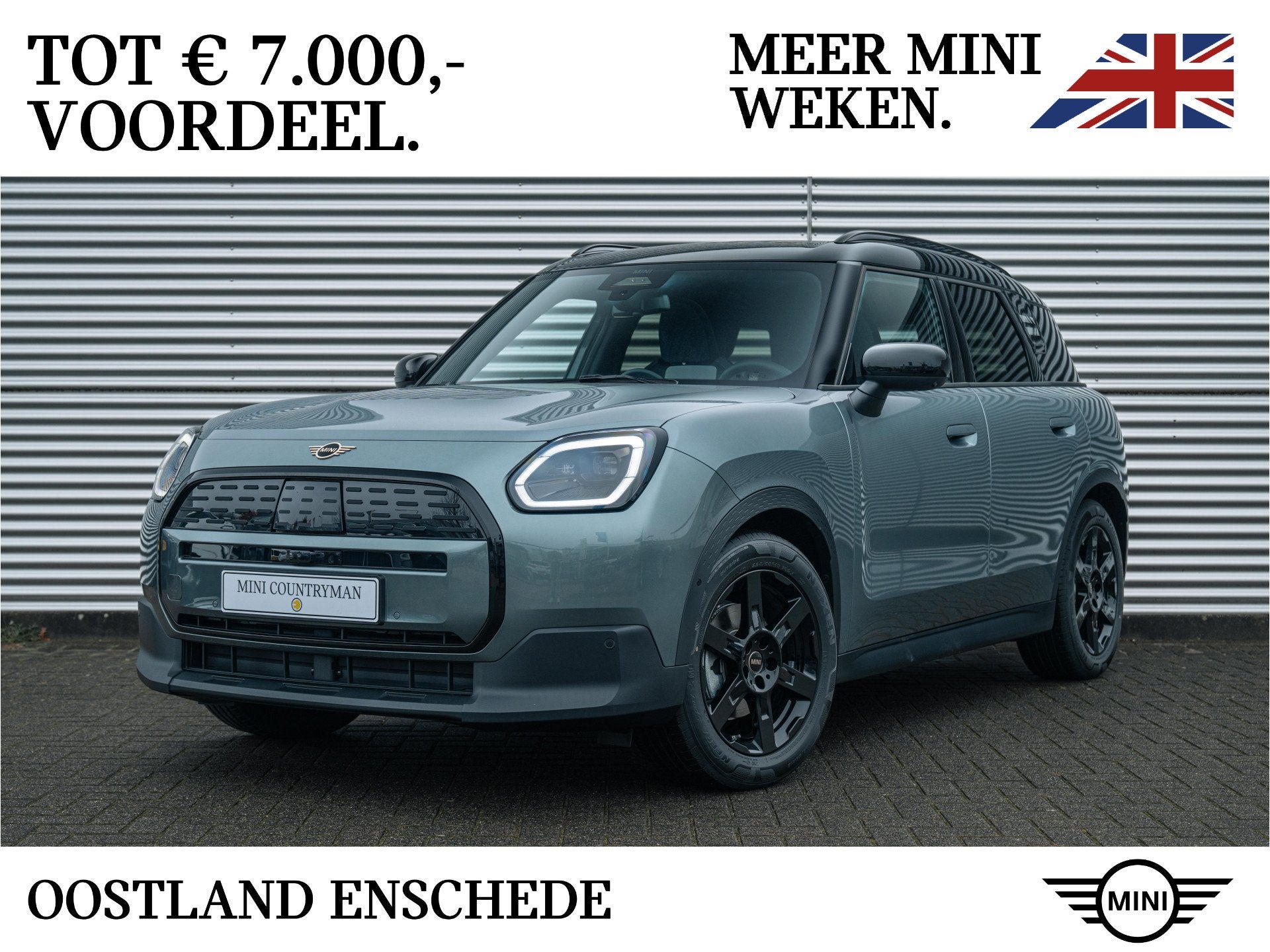 MINI Countryman E / Classic / Pakket L / 18" Asteroid Spoke, Auto's, Dealer onderhouden, Stof, Zwart, Countryman