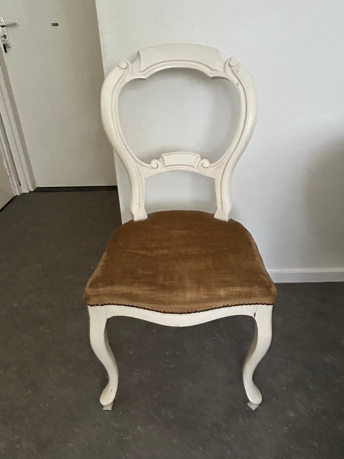 Set van 3 brocante (eetkamer)stoelen, Ophalen