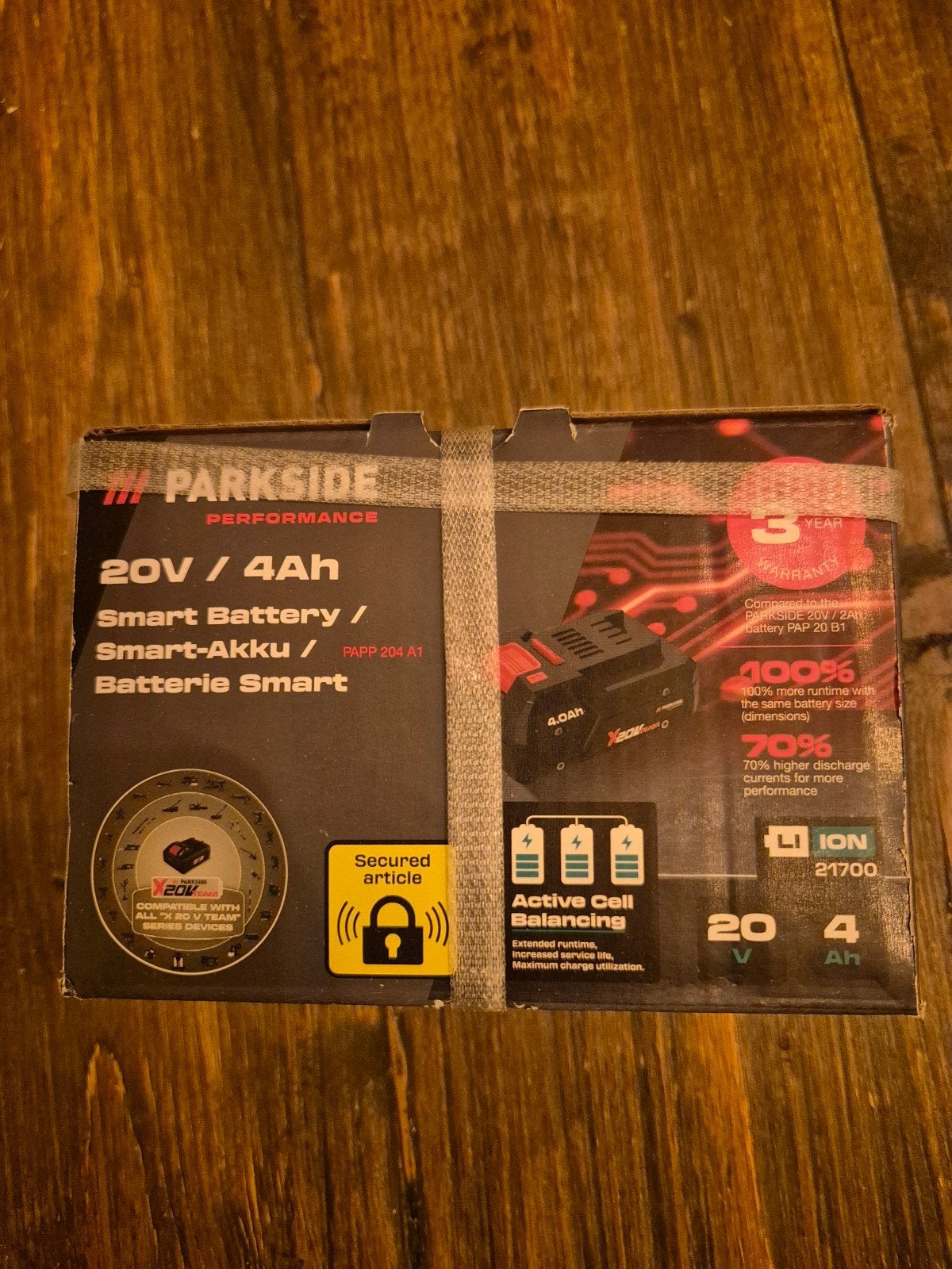 Parkside Performance 20V/4Ah Smart Accu PAPP 204 A1, Nieuw