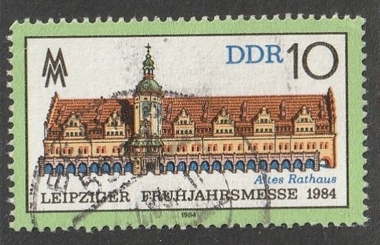 DDR 1984 2862 Oude Raadhuis Leipzig, Gest, Ophalen of Verzenden, DDR, Gestempeld