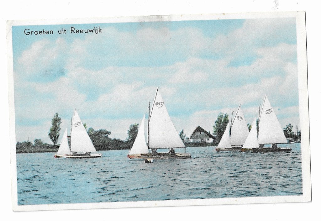 Groeten uit Reeuwijk, Ophalen of Verzenden, 1940 tot 1960, Gelopen, Zuid-Holland