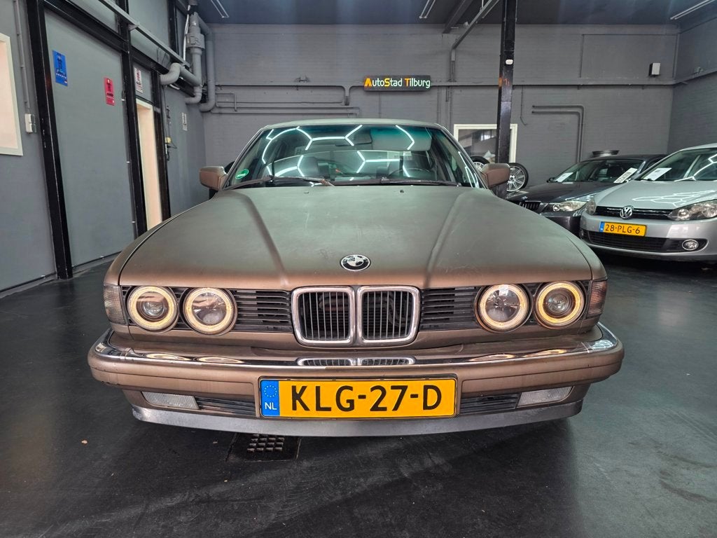 BMW 7-serie 735i oldtimer ! 1987! geen roest!, Auto's, Gebruikt, Leder, Bedrijf, Grijs