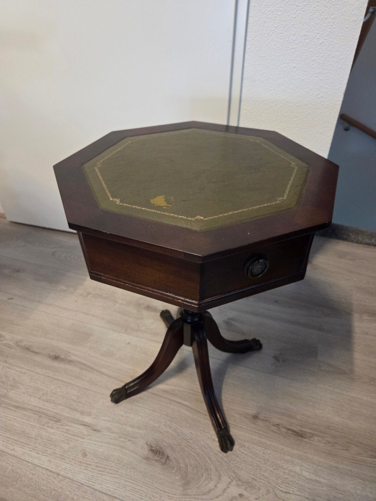 leuke antieke bijzettafel, Minder dan 55 cm, Gebruikt, Rechthoekig, Ophalen