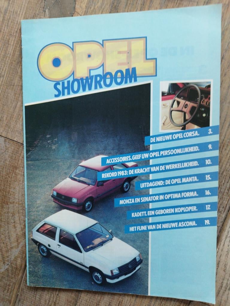 Opel Showroom 1983 - De Nieuwe Opel Corsa, Gelezen, Opel, Opel, Ophalen of Verzenden