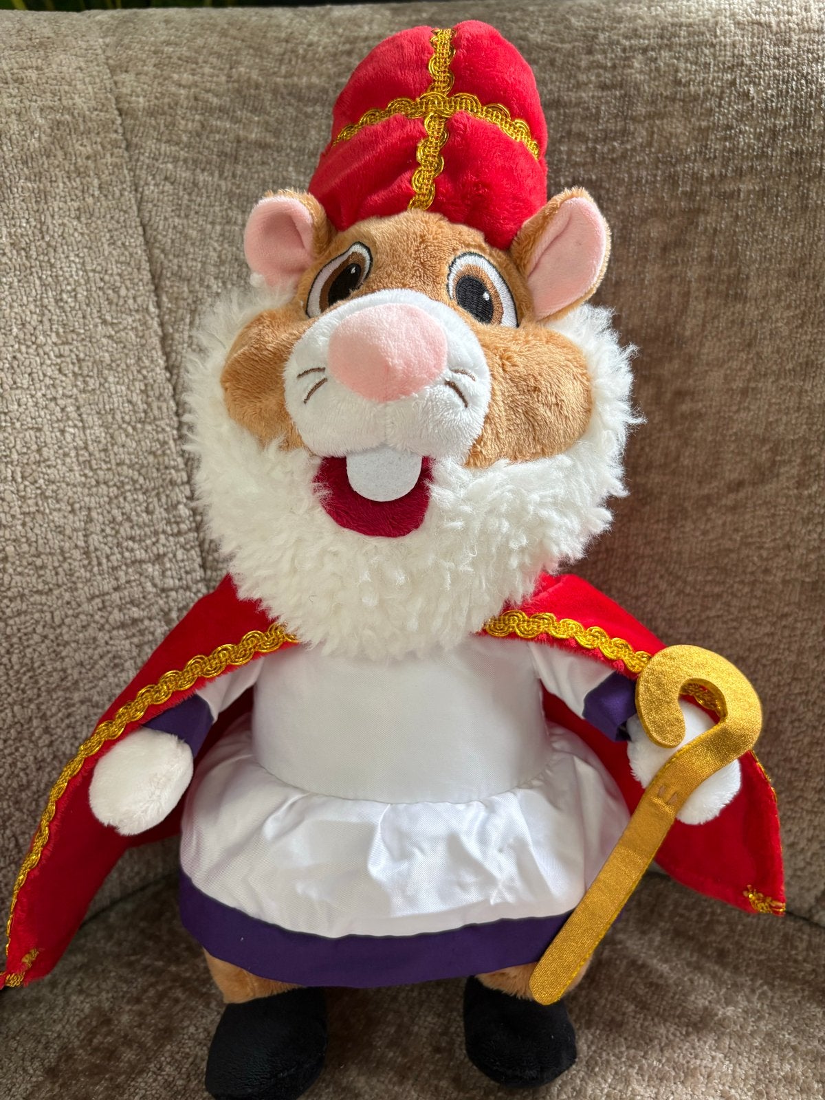 AH Hamster Sinterklaas, Kinderen en Baby's, Speelgoed | Knuffels en Pluche, Albert Heijn, Hamster, Ophalen of Verzenden, Zo goed als nieuw