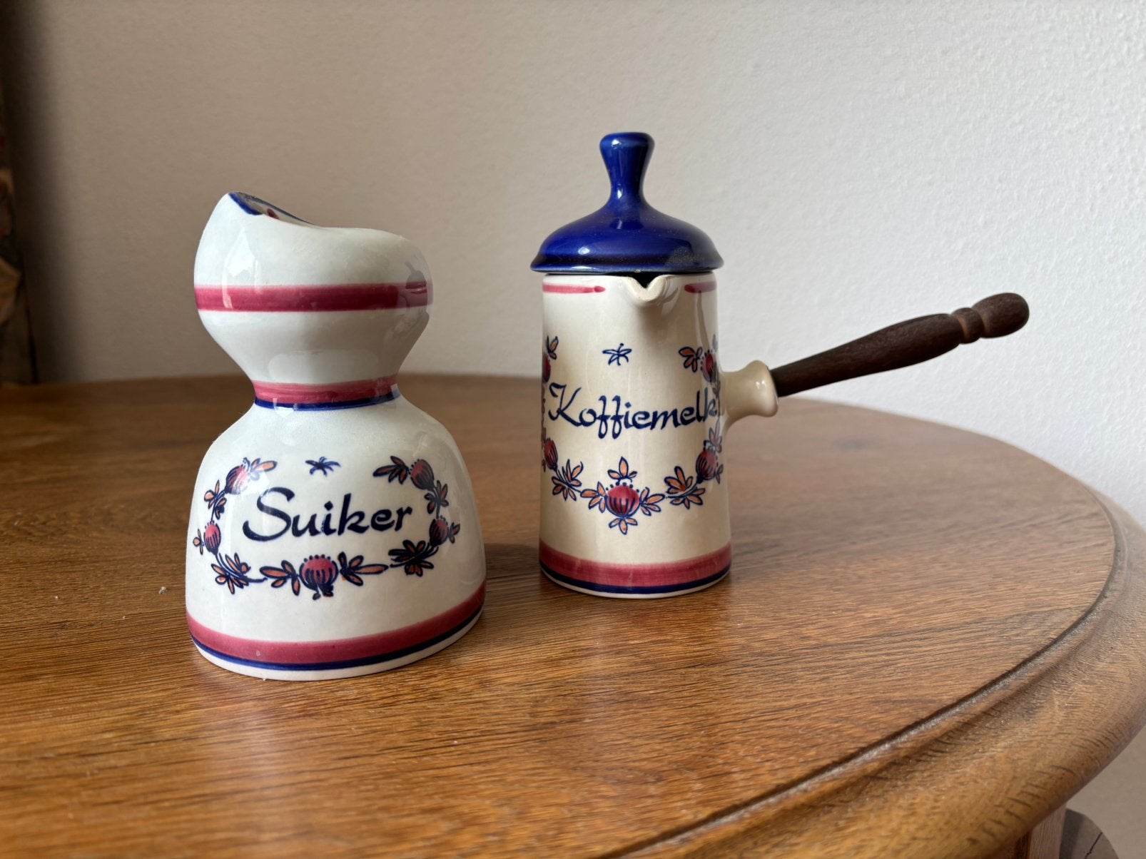Leuk oud suiker en melk setje vintage, Ophalen of Verzenden