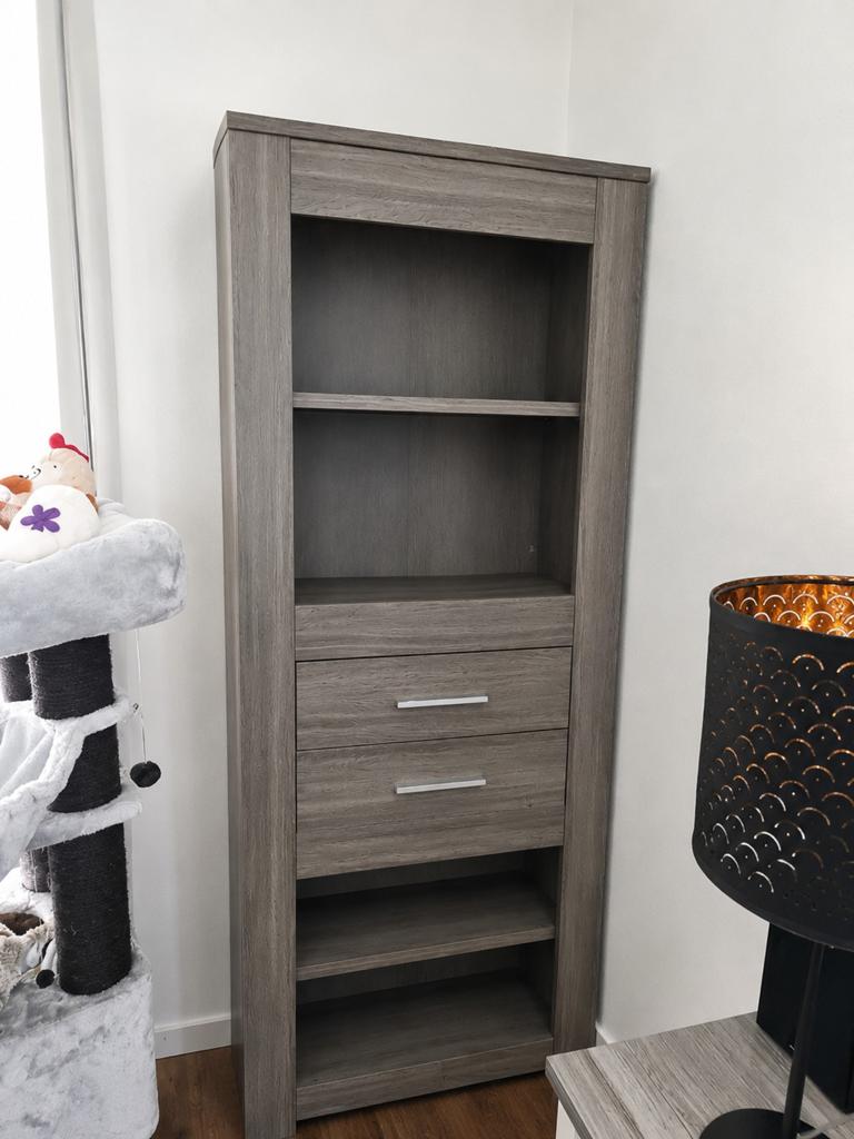 Mooie boekenkast met lades en planken - 76x40x195 cm, Huis en Inrichting, Ophalen, Met plank(en), Gebruikt, 50 tot 100 cm