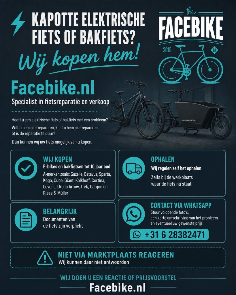 Kapotte elektrische fiets?Wij kopen hem! Lees de advertentie, Overige merken, Gazelle, Gazelle, Ophalen of Verzenden