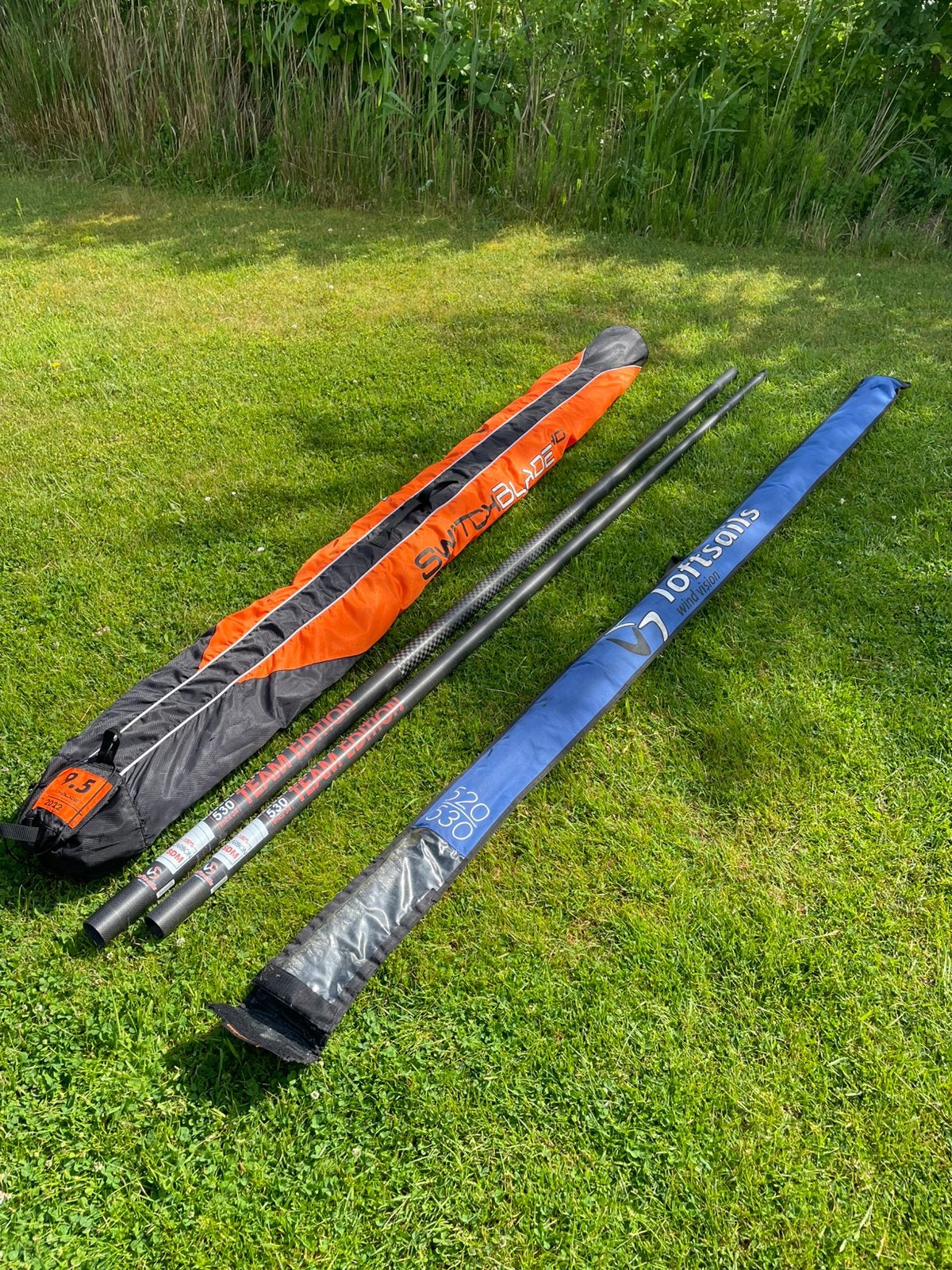 Loftsails switchblade 9.5 m + Loftsails 530 100% TE maat, Ophalen of Verzenden, Gebruikt, Zeil
