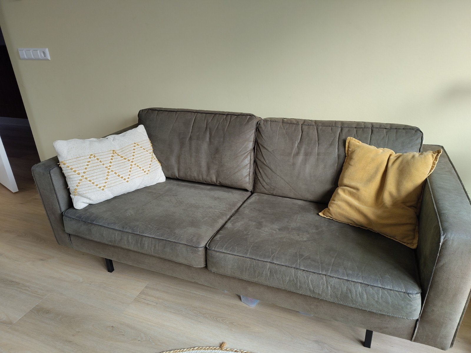 WOOOD 3-zits bank, Gebruikt, 150 tot 200 cm, Driepersoons, 75 tot 100 cm